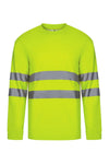 T-shirt técnica de manga comprida de alta visibilidade-Amarelo Fluorescente - 20-S-RAG-Tailors-Fardas-e-Uniformes-Vestuario-Pro