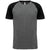 T-shirt triblend bicolor de desporto de adulto-Grey Heather / Black Heather-XS-RAG-Tailors-Fardas-e-Uniformes-Vestuario-Pro