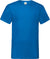 T-shirt valueweight com decote V (61-066-0)-Azur Blue-S-RAG-Tailors-Fardas-e-Uniformes-Vestuario-Pro