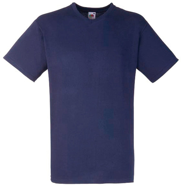 T-shirt valueweight com decote V (61-066-0)-Navy-S-RAG-Tailors-Fardas-e-Uniformes-Vestuario-Pro