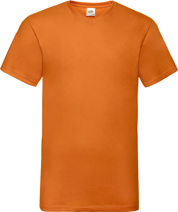 T-shirt valueweight com decote V (61-066-0)-Orange-S-RAG-Tailors-Fardas-e-Uniformes-Vestuario-Pro