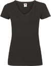 T-shirt valueweight decote V (61-398-0)-Black-XS-RAG-Tailors-Fardas-e-Uniformes-Vestuario-Pro
