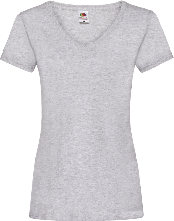 T-shirt valueweight decote V (61-398-0)-Heather Grey-XS-RAG-Tailors-Fardas-e-Uniformes-Vestuario-Pro