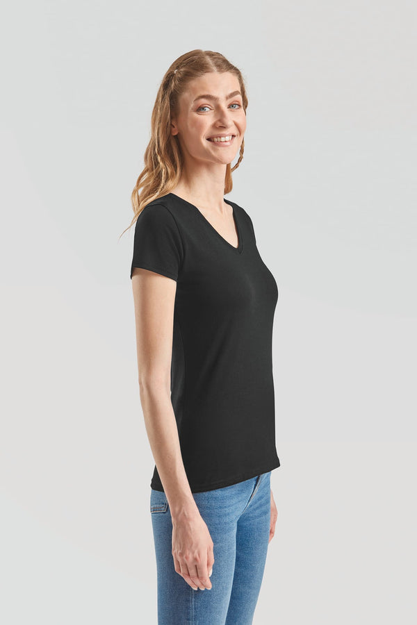 T-shirt valueweight decote V (61-398-0)-RAG-Tailors-Fardas-e-Uniformes-Vestuario-Pro
