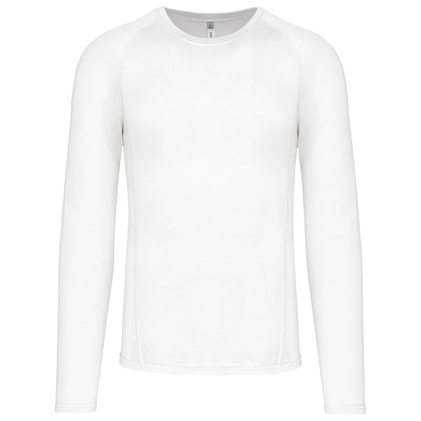 T-shirts segunda pele de desporto de manga comprida-White-XS-RAG-Tailors-Fardas-e-Uniformes-Vestuario-Pro