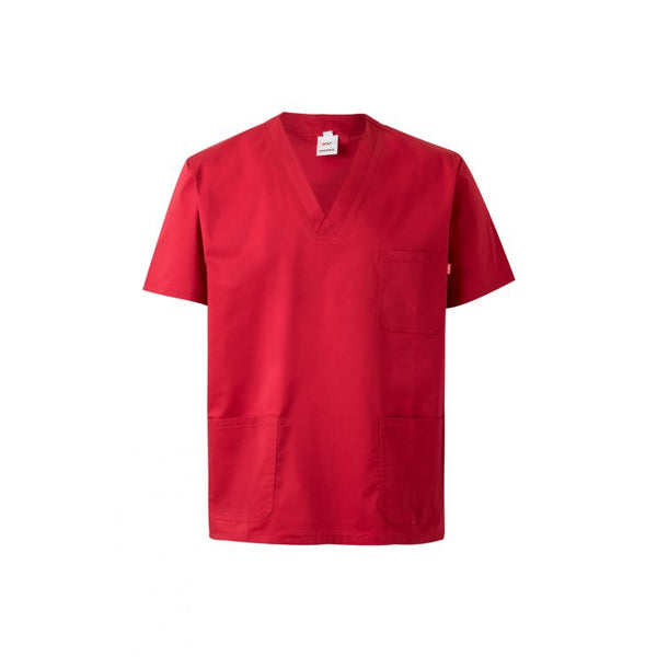 TÚNICA STRETCH MANGA CURTA-Vermelho-XS-RAG-Tailors-Fardas-e-Uniformes-Vestuario-Pro