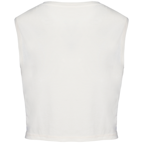 Top Curto Sem Mangas de Senhora em Algodão Biológico-RAG-Tailors-Fardas-e-Uniformes-Vestuario-Pro