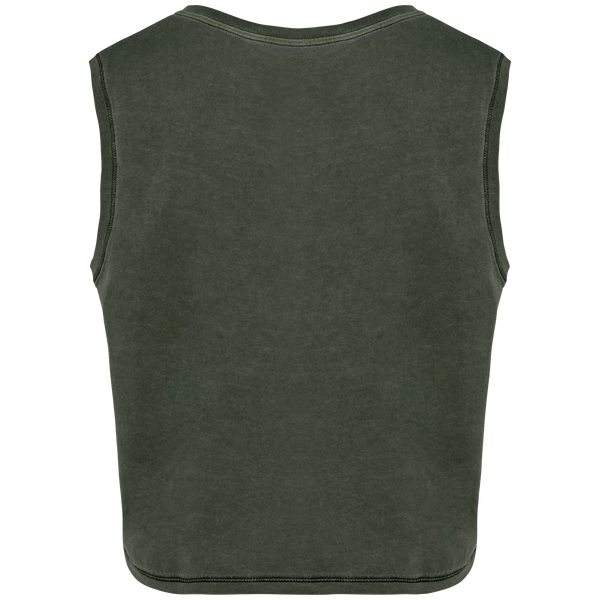 Top Curto Sem Mangas de Senhora em Algodão Biológico-RAG-Tailors-Fardas-e-Uniformes-Vestuario-Pro