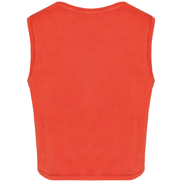 Top Curto Sem Mangas de Senhora em Algodão Biológico-RAG-Tailors-Fardas-e-Uniformes-Vestuario-Pro