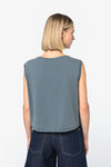 Top Curto Sem Mangas de Senhora em Algodão Biológico-RAG-Tailors-Fardas-e-Uniformes-Vestuario-Pro
