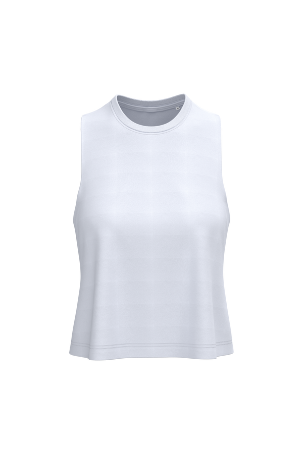 Top Curto Triblend de Senhora-Branco-XS-RAG-Tailors-Fardas-e-Uniformes-Vestuario-Pro