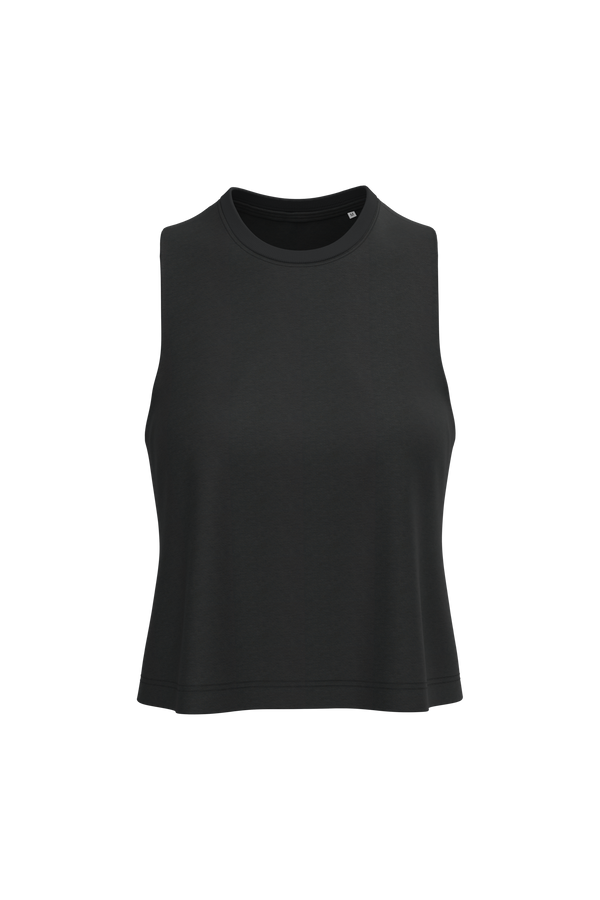 Top Curto Triblend de Senhora-Preto-XS-RAG-Tailors-Fardas-e-Uniformes-Vestuario-Pro