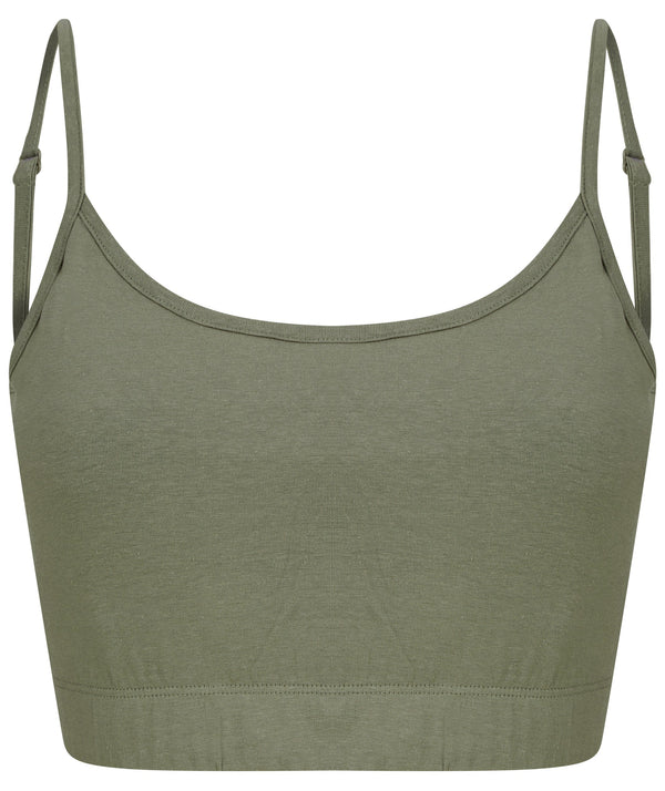 Top curto eco-responsável de senhora-Khaki-XS-RAG-Tailors-Fardas-e-Uniformes-Vestuario-Pro