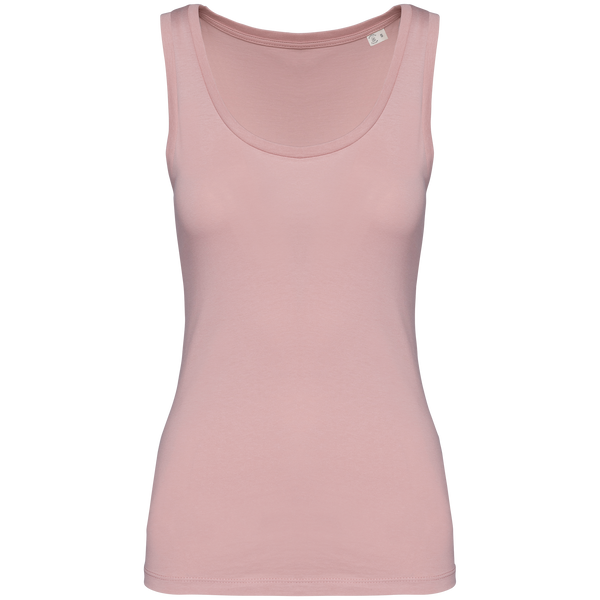 Top de Alças Senhora em Algodão Biológico-Rosa Pétala-XS-RAG-Tailors-Fardas-e-Uniformes-Vestuario-Pro
