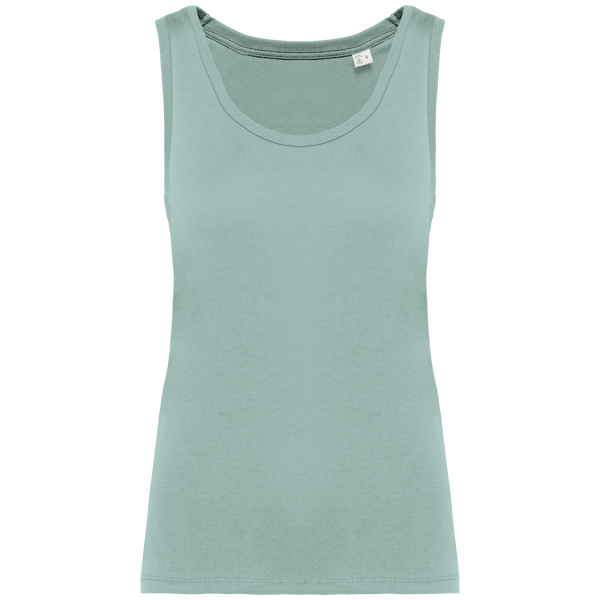 Top de Alças Senhora em Algodão Biológico-Verde Jade-XS-RAG-Tailors-Fardas-e-Uniformes-Vestuario-Pro