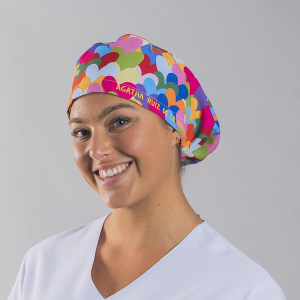 Touca Agatha Heart-Multicor-Único-RAG-Tailors-Fardas-e-Uniformes-Vestuario-Pro