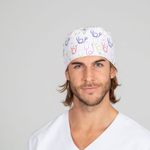 Touca Cirúrgica Microfibra Estetoscópio-C/elástico-Único-RAG-Tailors-Fardas-e-Uniformes-Vestuario-Pro