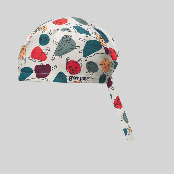 Touca Cirúrgica com Atilhos estampas-Ronroneo-U-RAG-Tailors-Fardas-e-Uniformes-Vestuario-Pro