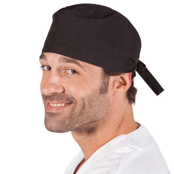 Touca Cirúrgica c/tiras Mil em Microfibra-Preto-Único-RAG-Tailors-Fardas-e-Uniformes-Vestuario-Pro