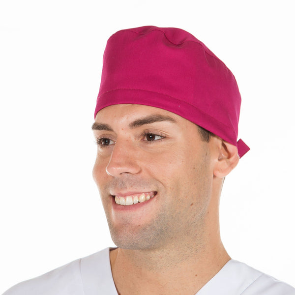 Touca Cirúrgica c/tiras Mil em Microfibra-Frambuesa-Único-RAG-Tailors-Fardas-e-Uniformes-Vestuario-Pro