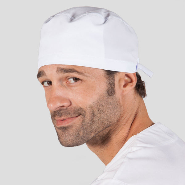 Touca Cirúrgica c/tiras em Microfibra-Branco-Único-RAG-Tailors-Fardas-e-Uniformes-Vestuario-Pro