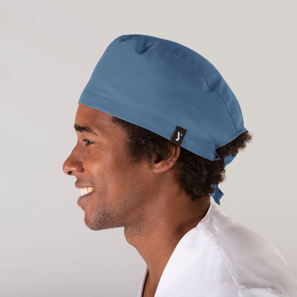 Touca Cirúrgica c/tiras em Microfibra-Azul grisáceo-Único-RAG-Tailors-Fardas-e-Uniformes-Vestuario-Pro