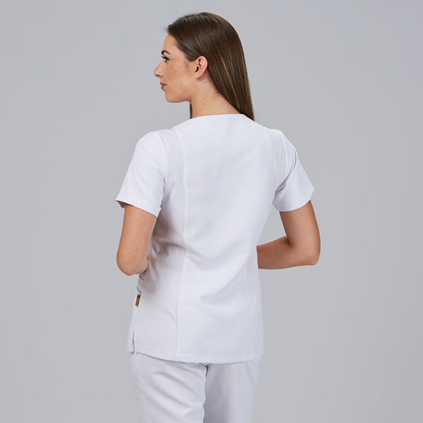 Túnica AINA de senhora com botões de pressão e manga curta-RAG-Tailors-Fardas-e-Uniformes-Vestuario-Pro
