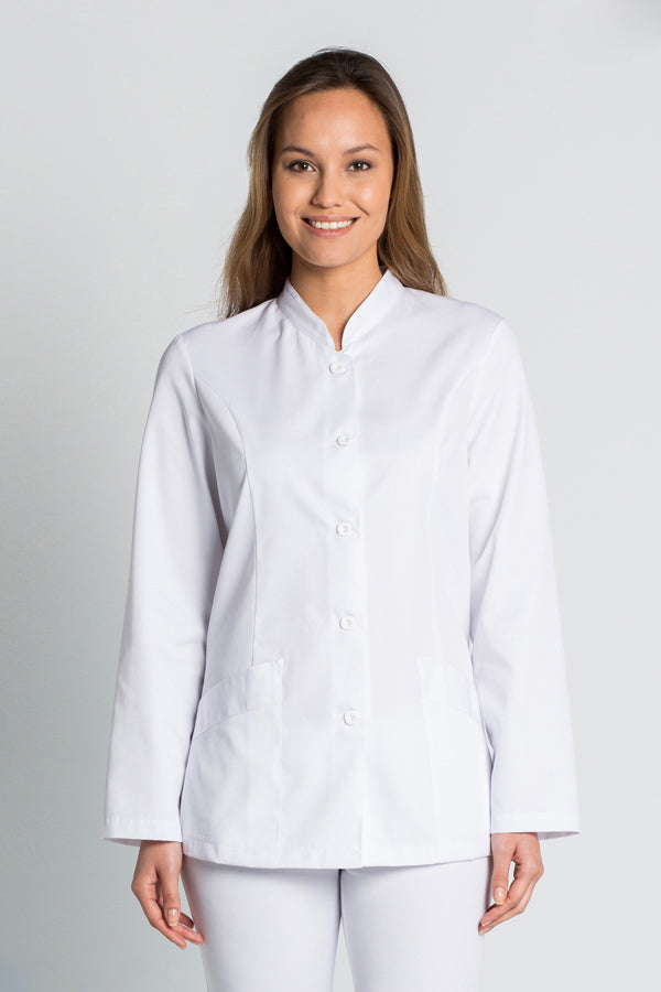 Túnica Burgos microfibra-Branco-XS / (SP)-RAG-Tailors-Fardas-e-Uniformes-Vestuario-Pro
