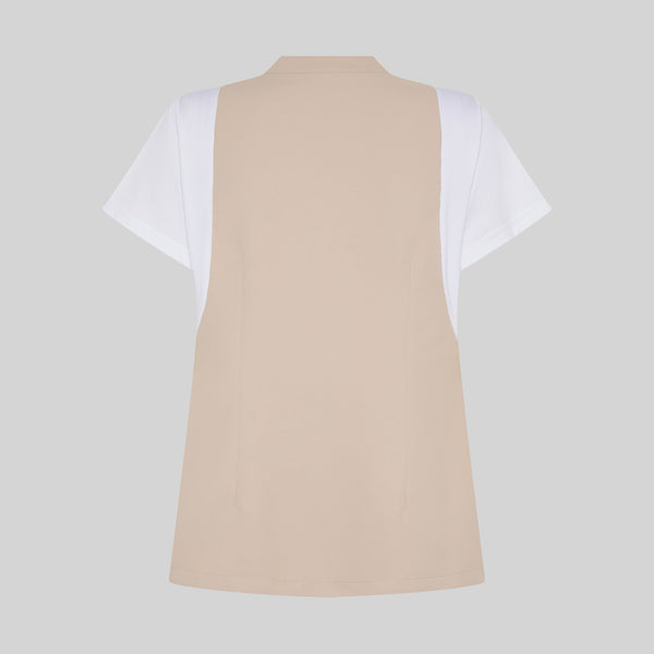 Túnica Carmina de Manga Curta com Botão Oculto-RAG-Tailors-Fardas-e-Uniformes-Vestuario-Pro