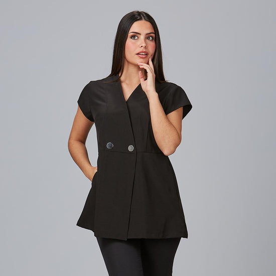 Tunica Feminina Lidia 360-Preto - 001-XS-RAG-Tailors-Fardas-e-Uniformes-Vestuario-Pro