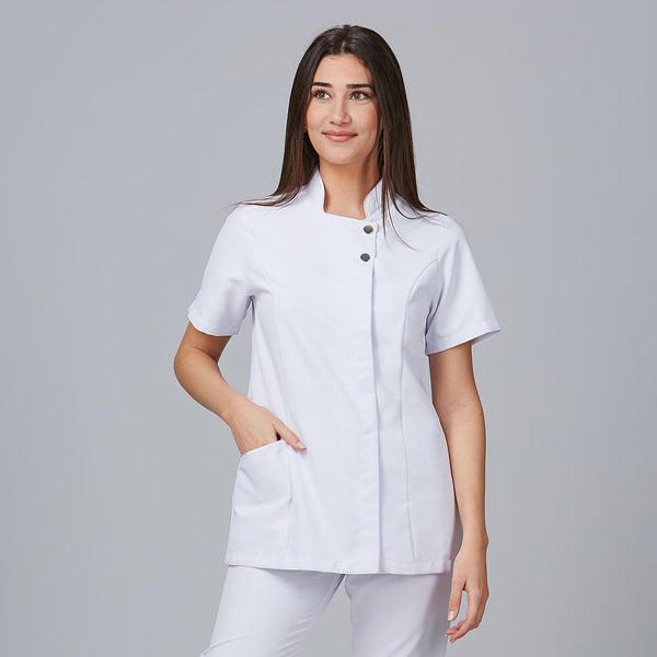 Túnica Feminina Maiorca-Branco-XS-RAG-Tailors-Fardas-e-Uniformes-Vestuario-Pro