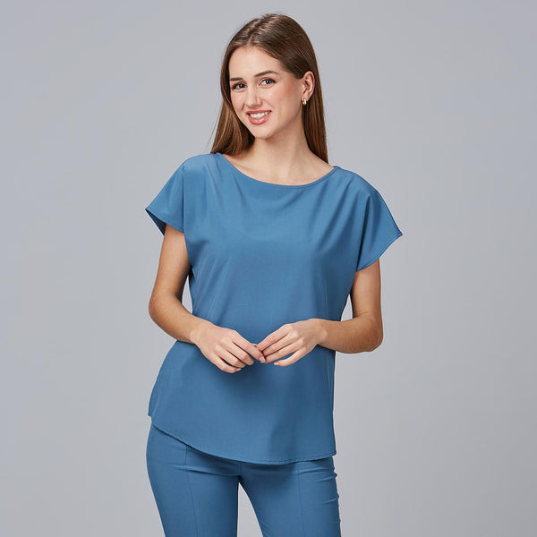 Tunica Feminina Sagres-Azul-XS-RAG-Tailors-Fardas-e-Uniformes-Vestuario-Pro