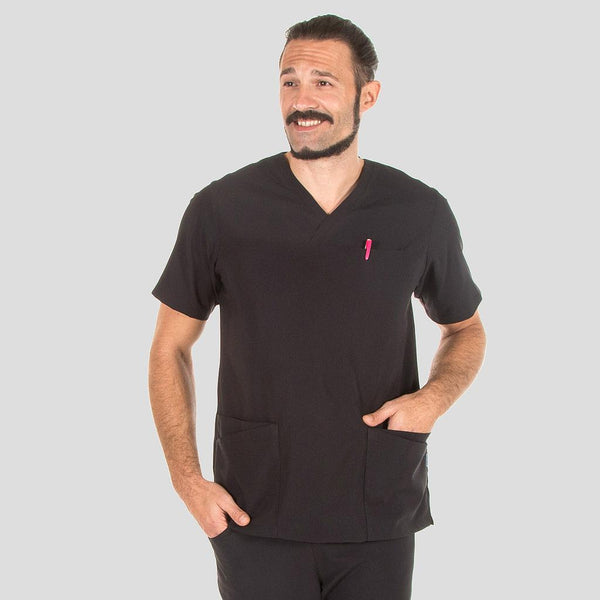 Túnica Homem Heitor-Preto-S-RAG-Tailors-Fardas-e-Uniformes-Vestuario-Pro