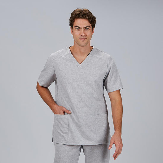 Túnica Homem M/C Vigoré Ramon-Cinzento Pérola - 117-XS-RAG-Tailors-Fardas-e-Uniformes-Vestuario-Pro