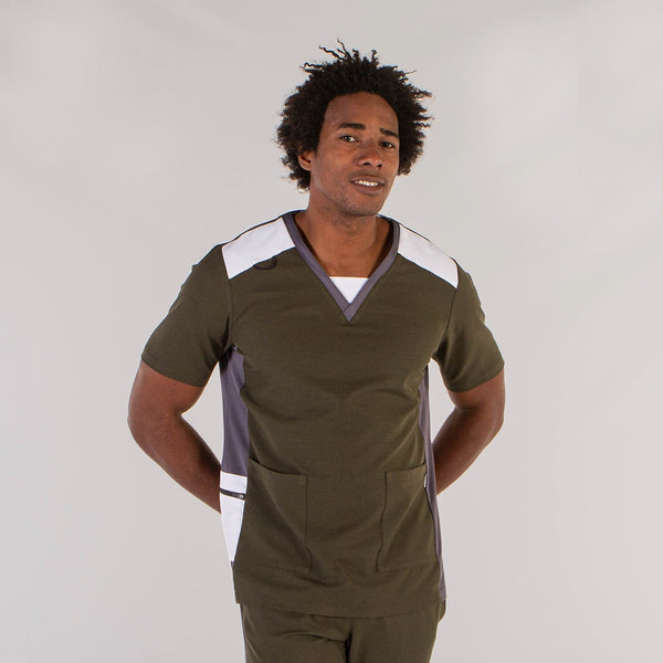 Túnica Homem Microfibra 360 Vigoré Fidel-Verde Kaki-XS-RAG-Tailors-Fardas-e-Uniformes-Vestuario-Pro