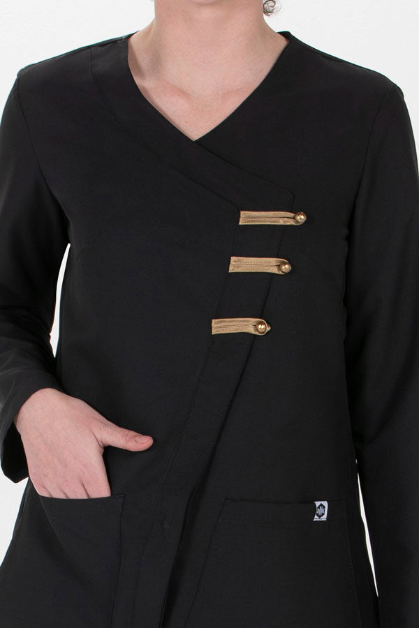 Túnica Malaga m\comprida-Preto - 571-XS / (SP)-RAG-Tailors-Fardas-e-Uniformes-Vestuario-Pro