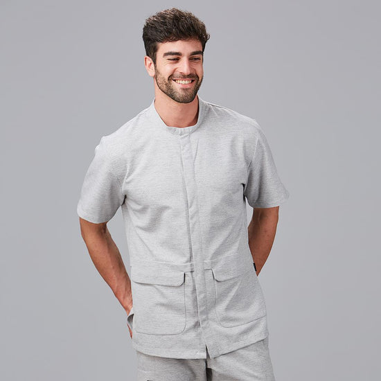 Tunica Masculina Alges - Elasticidade 360 Vigoré-Cinza-XS-RAG-Tailors-Fardas-e-Uniformes-Vestuario-Pro