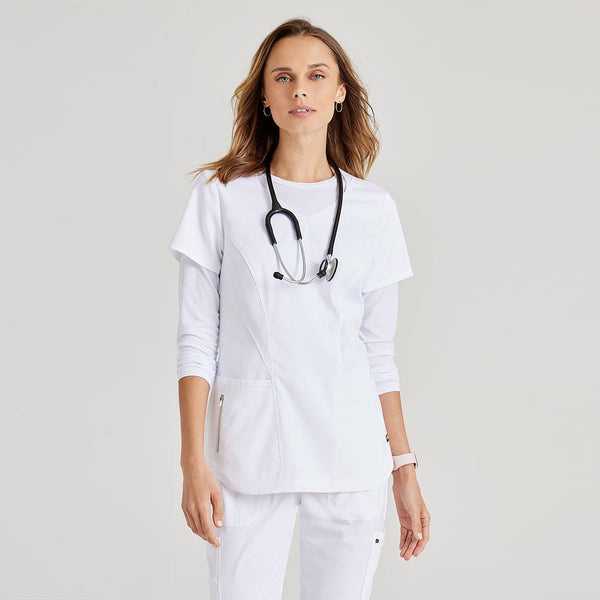 Túnica Médica Carly Top Barco-White-10-XS-RAG-Tailors-Fardas-e-Uniformes-Vestuario-Pro