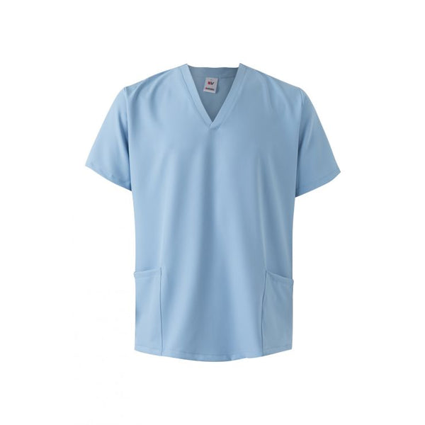 Túnica Microfibra Estilo Pijama de Manga Curta Matteu-Azul Celeste- 15-XS-RAG-Tailors-Fardas-e-Uniformes-Vestuario-Pro