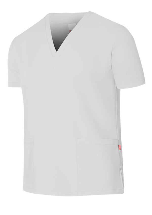 Túnica Microfibra Estilo Pijama de Manga Curta Matteu-Branco-XS-RAG-Tailors-Fardas-e-Uniformes-Vestuario-Pro