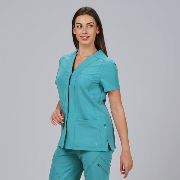 Túnica Mulher Aberta M/C MARLA-RAG-Tailors-Fardas-e-Uniformes-Vestuario-Pro