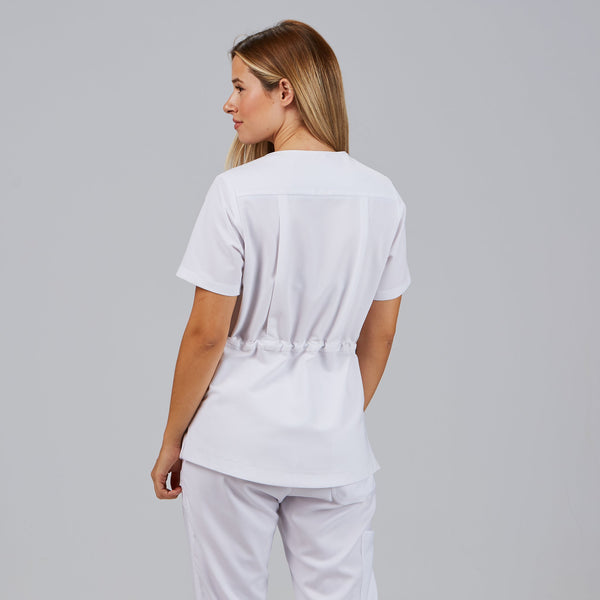 Túnica Mulher Franzido Costas M/C ELIRA-RAG-Tailors-Fardas-e-Uniformes-Vestuario-Pro