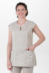 Tunica Palma Senhora m\curta-Beje-XS / (SP)-RAG-Tailors-Fardas-e-Uniformes-Vestuario-Pro