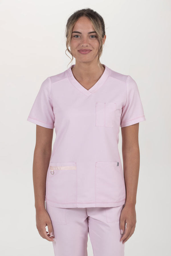 Túnica Pijama Saúde Senhora piqué-Rosa (481)-XS / (SP)-RAG-Tailors-Fardas-e-Uniformes-Vestuario-Pro