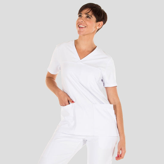Túnica Senhora Branca AGATA Slim Fit Elastik-Branca-XS-RAG-Tailors-Fardas-e-Uniformes-Vestuario-Pro