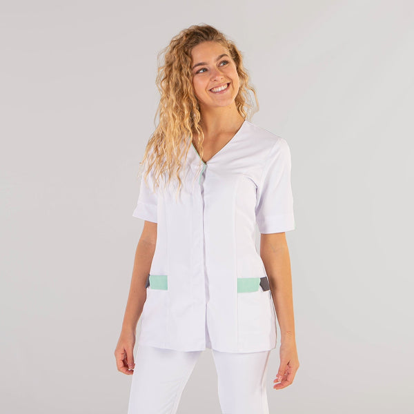 Túnica Senhora Cris-Verde água-XS-RAG-Tailors-Fardas-e-Uniformes-Vestuario-Pro