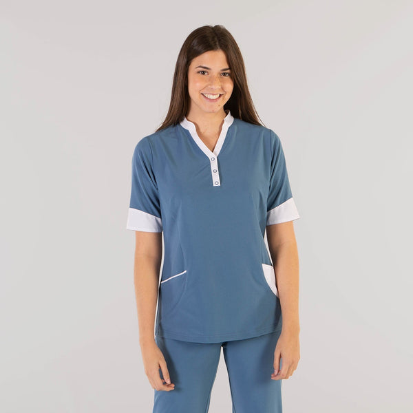 Túnica Senhora Microfibra 360 Susana-Azul Grisáceo-XS-RAG-Tailors-Fardas-e-Uniformes-Vestuario-Pro