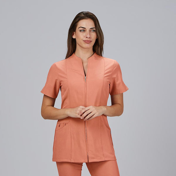 Túnica Senhora Microfibra 360 Yanira-Coral-XS-RAG-Tailors-Fardas-e-Uniformes-Vestuario-Pro