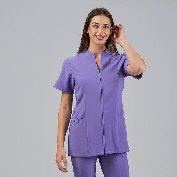Túnica Senhora Microfibra 360 Yanira-Lilás - 123-XS-RAG-Tailors-Fardas-e-Uniformes-Vestuario-Pro