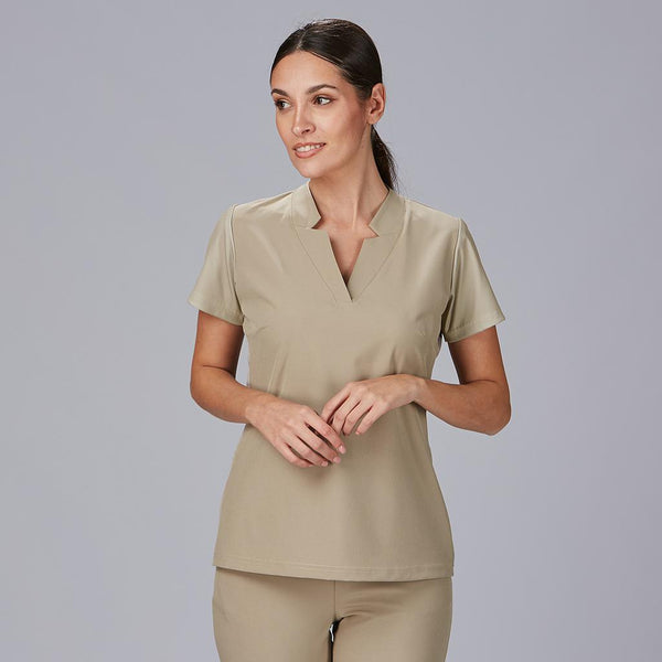 Túnica Senhora com Mangas em Canelado Rosell-Areia-142-XS-RAG-Tailors-Fardas-e-Uniformes-Vestuario-Pro